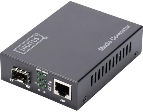DIGITUS ASSMANN DN-82130 - Convertidor de medios (conectores RJ45 y SFP)