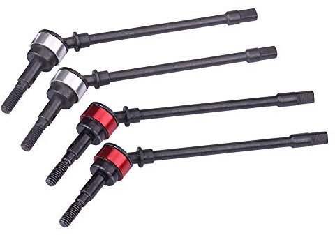 SCX10, Eje de Transmisión, Acero Duro, 4 Pcs, Control Remoto Coche Modelo, para Mantenimiento, Upgrade y competición