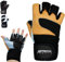 NetroxSports® – Trainingshandschuhe mit Handgelenkstütze für Bodybuilding, Gewichtheben, Krafttraining & Fitness – Fitnesshandschuhe mit Handgelenkschutz für Männer & Frauen (braun, L)