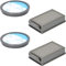 McFilter | 2x Filterset geeignet für Rowenta RO3731EA Compact Power Cyclonic Staubsauger, enthält 4 Filter - 2x Filterkassette, 2x Rundfilter, Alternative für ZR005901
