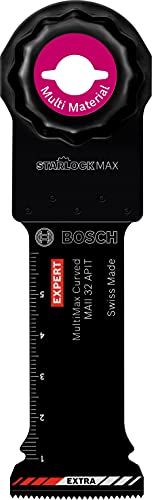 Bosch Professional 1 x Hojas de multiherramienta Expert MultiMax MAII 32 APIT, para Láminas de acero inoxidable, Anchura 32 mm, Accesorios Multiherramienta
