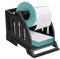 Nivofu Label Holder for Thermal Label Roll and Fanfold Labels, Thermal Label Tray, Label Dispenser for Desktop, Printer Paper Holder, Label Roll Holder, Thermal Label Printer Accessory, Black