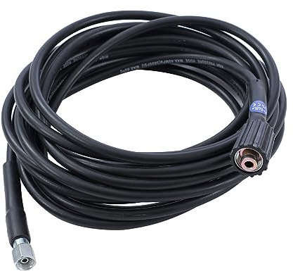 AIM Tools 9M Tuyau d'Extension de Rechange pour Nettoyeur Haute Pression avec Raccords M22 14 mm et M14 x 1,5 pour Lavage de Voiture, Nettoyage de Jardin
