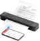 Odaro Impresora inalámbrica portátil Bluetooth sin Tinta Impresora de Transferencia térmica P831 para teléfonos móviles y PC, 300DPI, Papel de Copia (Negro)