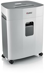 Dahle PaperSAFE PS 380 Aktenvernichter (15 Blatt, Sicherheitsstufe P4, Partikelschnitt, öl- und wartungsfrei, 25 Liter) grau