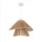 Paco Home LED Pendellampe Wohnzimmer Pendelleuchte Esszimmer Hängeleuchte Küche Lampenschirm Papier Deko Boho Style E27, Farbe:Weiß, Leuchtenart___Farbe:Typ 5