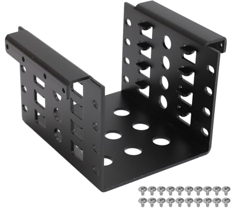 ciciglow Estante de Montaje de Disco Duro de 2,5 Pulgadas, Marco de Montaje de Unidad HDD, Soporte de Almacenamiento de Disco Duro Hueco de Aleación de Aluminio para IDE HDD SSD