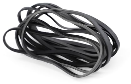 Gsrhzd Rubber Bands, 30 PCS 10x0.3cm Black Elastic Band, Thick Strong Elastic Bands, Large Rubber Band Heavy Duty, for Industrial Home Office School File Folders Garbage