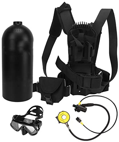 EVTSCAN Soporte Ajustable para Mochila con Tanque de Buceo para Operaciones subacuáticas buceadores Profesionales (3L)