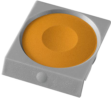 Pelikan Farbkasten Ersatzfarben, 3.5 ml, ockergelb (Ton 80) 10 Stück, passen in alle Deckfarbkästen von Pelikan