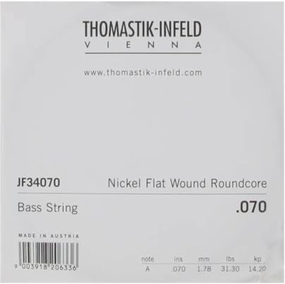 Thomastik-Infeld Flat Wound Electric Bass - JF34070 - A single string – Jazz Bass Long Scale 34, gauge .070
