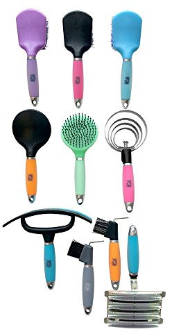 Hippo Tonic Gel Mähnenbürste, Unisex, 700058, Neon Fuchsia, 23 x 10 cm