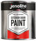 JENOLITE Garage & Exterior Door Paint - Red - 1 Litre - Suitable for Metal & Wood Doors & Garage Doors (RAL 3020)