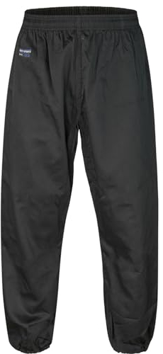 BAY Kung Fu Hose mit Bündchen SCHWARZ Tai Chi Wushu Wu SHU Wing Tsun Chun WT aus Baumwolle Kampfsport Selbstverteidigung Kampfsporthose Yoga Pumphose Traditionell (XS)