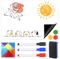 Asfrode Whiteboard Magnetisch Folie 60 x 40 cm, Selbstklebend Tafel Weiß Stark Abwischbare Magnet Whiteboard mit 3 x Stifte 6 x Magnetschnallen Radiergummi für Kühlschrank Büro