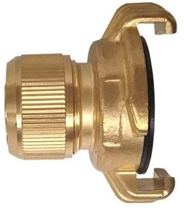 HydroSure Brass Claw Lock Female Quick Connector 1/2 x 13 mm - Premium Garden Hose Connector with Claw Lock and Threaded Female BSP Port, Easy-Fit Outdoor Watering Hardware for Lawn