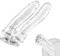 Dildo Anale con Forte Ventosa Vaginale Naturale Sensazione Reale Pene Replica Dildo Masturbatore Giocattolo Del Sesso Plug Anale per Coppie Principianti Avanzato (Dimensioni: 18/16 cm)