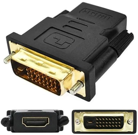 gifyym Câble DVI - Convertisseur Haute définition mâle mâle | Adaptateur DVI-I 24+1 bidirectionnel avec Transmission de Signal Stable | Câble d'interface multimédia pour écran
