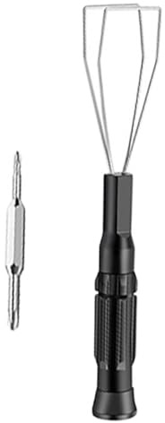 LALAFINA Extractor de Teclas 3 1 para Teclado Mecánico Herramienta Inoxidable Compatible Mayoría de Teclados para Gaming y Oficina Color Negro