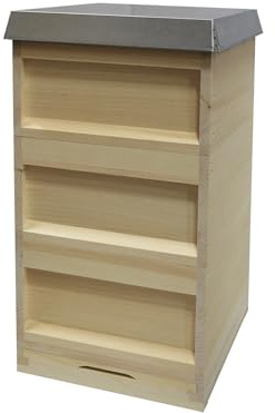 Komplette Zander Bienenbeute nach Dr. Liebig – Holzbeute mit 30 Rähmchen | Imkereibedarf Beehive Set für Imker