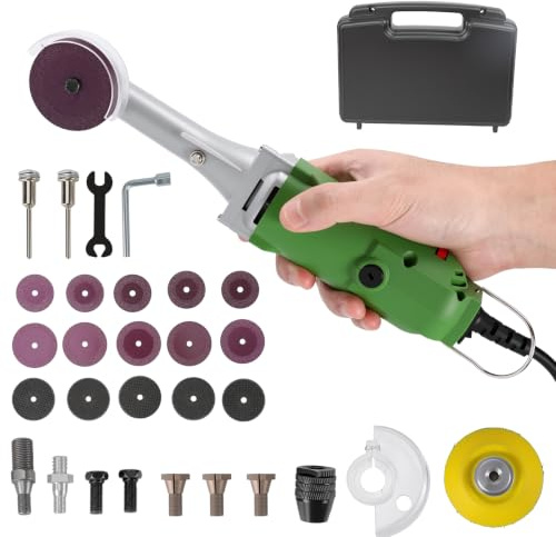 Amoladora Profesional Recta 450W, Herramienta de Restauración de Juntas de Azulejos, Herramienta Giratoria Eléctrica de 6 Velocidades, 16000 rpm, Pinza de 3mm, Lijadora y Pulidora para Joyas, Madera