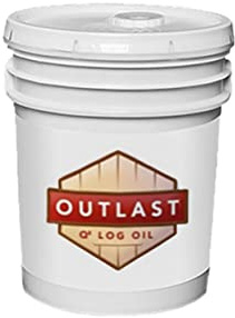 Outlast - Q8 Log Oil Wood Preservative for Decks, Log Homes, End Cuts, & More - Natural - 5 Gallon
