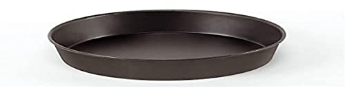 Pentole Agnelli COFE43BB32 – Molde redondo alta de chapa azul para pizzas, negro, 32 x 32 x 4 cm, 1 unidad