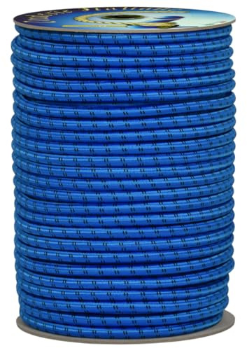 Corderie Italiane 006005025 Treccia elastica azzurra 6 mm - 10 mt