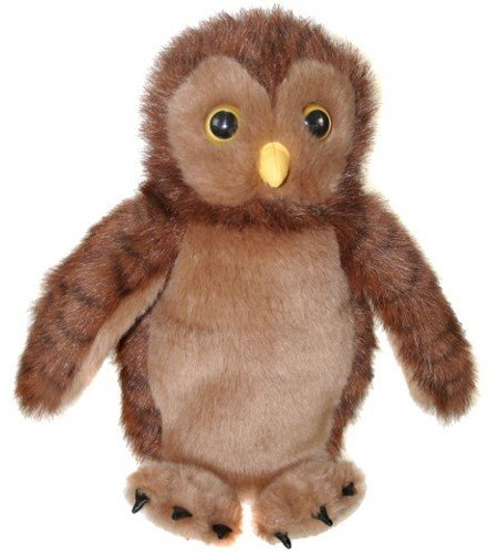 alles-meine.de GmbH Handpuppe Eule Uhu - Kuckuck Vogel Tier Wald Waldtier/Handspielpuppe Kasperlfigur - für Kinder Schmuseeule aus Plüsch - Kaspertheater/Eulen - Eulenfigur -..