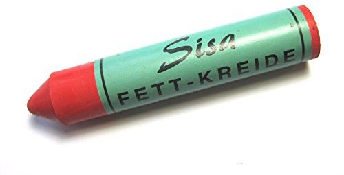 RAIDEX Fett-Signierkreide SISA Farbe: rot Durchmesser: 17 mm Packung mit 12 Stück