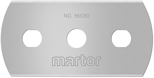 MARTOR 10 x lames industrielles, lames de rechange cutter, couteau de sécurité, 22 mm, tranchantes, Dans distributeur, utilisables 4 fois, n° 36030
