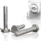 PD® Vis tete Hexagonale M8 x 30 mm (DIN 933 / ISO 4017) | Vis Boulon en Acier Inoxydable A2 V2A | Vis Inox à 6 pans avec filetage métrique ISO complet | Boulon Inox à usage multiple | 10 pièces