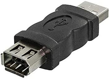 NIDONE Adaptateur USB à 6 Broches Type A Mâle vers Firewire 1394 Femelle Convertisseur Plug pour Appareils Photo Téléphone Ordinateur Accessoires