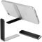 Giantree Supporto per telefono cellulare ultra sottile, regolabile, in lega, portatile, pieghevole, per telefono cellulare e tablet (nero)