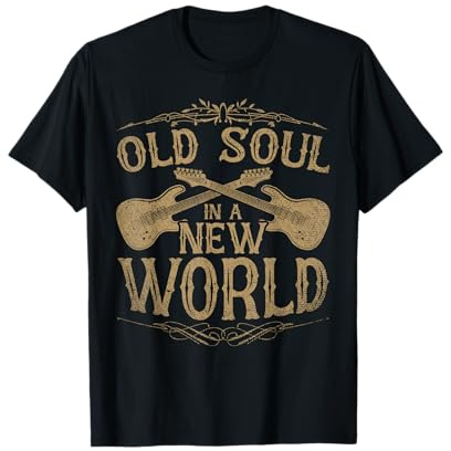 Old Soul In A New World Saxophone T-Shirt
