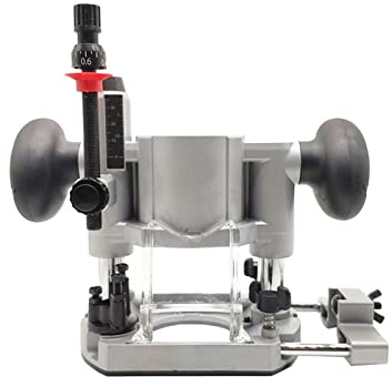 EDEDE Palm Router Trimmer, Compact Plunge Router Milling Trimming Machine Base for Electric Trimming Machine Power Tool Accessories 65mm Router Tool