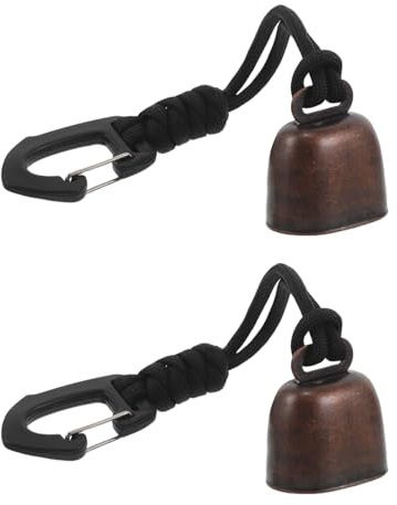 JOINPAYA 2 Pezzi Campana Anti-orso Da Esterno Keychain Bell Campanello Del Colletto Per Animali Domestici Escursione Con Campanacci Di Mucca Campanello Per Collare Per Cani
