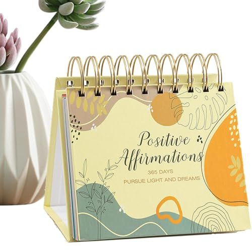 Inspirerande dagskalender – 365 motiverande sidor, citat och tips, design, kvalitetspapper | skrivbordskalender för, arbete, studier och personlig utveckling