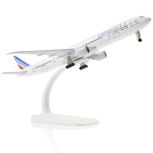 QIYUMOKE 1:300 France 77 flygplansmodell metall med stativ för Boeing