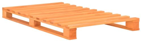 Generico Giroletto in Pallet Marrone Legno Massello di Pino 90x200 cm,Mobili,Letti e Accessori,Letti e telai per Letti,Marrone,20.7 kg,285262