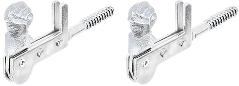 Alberts 314743 Ferma persiane, busto di donna, da avvitare, zincato galvanico, con strato spesso passivato, 115 mm (Confezione da 2)