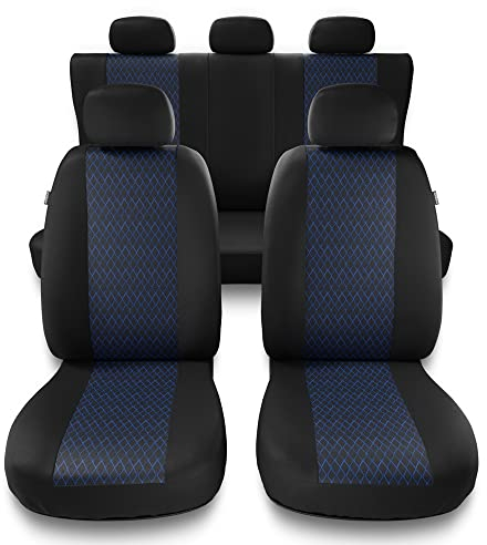 Mossa - Universal Sitzbezüge Auto kompatibel mit Dacia Logan I, II (2004-2019) - Autositzbezüge Schonbezüge für Autositze - PF-BL