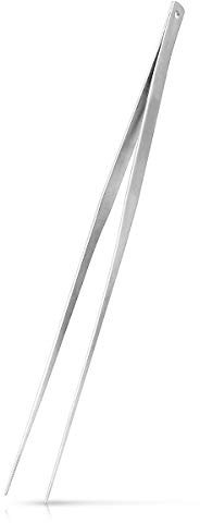 Navaris Pinze da Cucina in Acciaio Inox 40 cm - Pinze da Forno Barbecue Grill Griglia Brace - Pinzette per Alimenti Utensile Manico Lungo - Pinza Chef