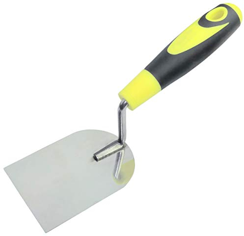 AERZETIX - Paleta de Estucador/Estuco 80x113mm - Herramienta para Yesero/Albañil - Mango Bimaterial - Obras/Albañilería/Yeso/Mampostería/Baldos/Mortero - Acero - C45998