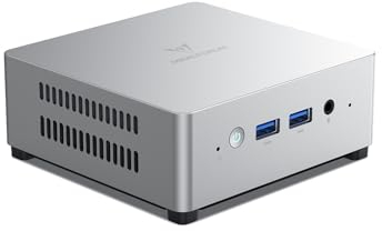 MINISFORUM Mini PC UN100P, Intel 12.ª generación Alder Lake- N100, 16 GB DDR4 RAM 512 GB PCIe SSD, 2xHDMI 2.1 TMDS/USB-C, 4xpuertos USB, 2.5G RJ45, WiFi6, BT5.2
