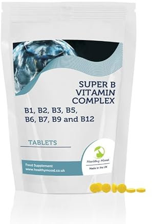 B Vitamins Super B Mulitvitamin Complex Complex 120 Tablets B1 B2 B3 B5 B6 B7 B9 B12