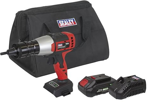 Sealey 20V 2Ah SV20 Brushless Cordless Nut Riveter Kit - CP20VNRKIT1