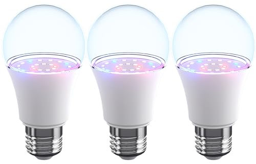 AIMEOKO 2024 Newly LED wachsen Glühbirnen 12W, äquivalent 150W-G60 Vollspektrum wachsen Lampe - E27 Base, wachsen Licht für Indoor-Pflanzen, Gartenarbeit, Blumen, Gewächshaus- 3 Stück