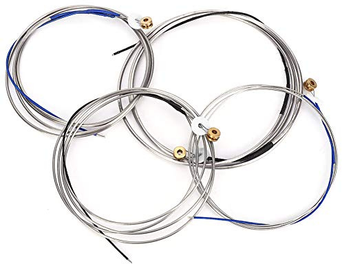 Bass Cello Strings Set, 4 Strings Set Steel Double Bass Wire String Professional Music Instrument Accessory