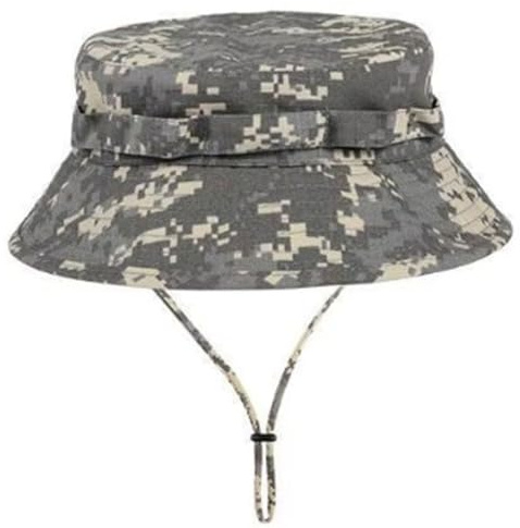 RALSPEC ACU Cappello da pescatore mimetico urbano digitale mimetico bush giungla tesa corta esercito britannico cappello da sole cadetto MTP Airsoft Boonie, Grigio, S/L
